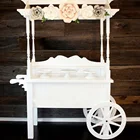 Iangel wholesale wedding wooden candy cart for parties