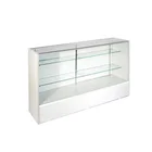 Wholesale free standing MDF display glass cabinets stand for retail store