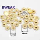 Fashion Rhinestones Leather 8mm Encrusted Crystal Gold Pop Fancy 2mm Rivets