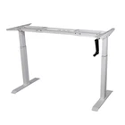 Office Sit Stand Office Desk Hand Crank Height Adjustable Standing Desk/
