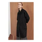 Coat ShuiFuRong Cold Country 100% Wool Diamond Long Women Coat