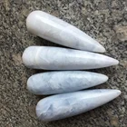 Wholesale Natural Baby Blue Celestite Quartz Crystal Massage Wands Crystal Massage Yoni Wands for healing