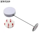 RUIWOR RW5319 Round Retractable Security Tether Plus Dia 22mm Circular Sticky Metal Plate