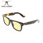 HG145 Acetate Tortoise Anti Blue Light Blocking Reading Glasses With Tint Color Lens