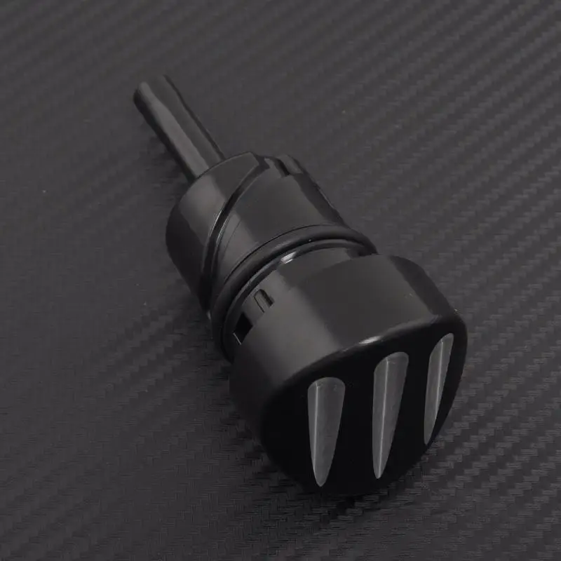 Black Chrome Oil Dip Stick Filler Plug Fit For Harley 04-20 Sportster XL 883 1200 48 72 Parts