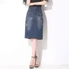 Wholesale large stock skirts women long denim with wholesale price