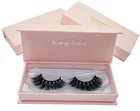 3D mink natural eyelashes eyelashes 1 pair of natural thick false eyelashes eyelash vendor customized