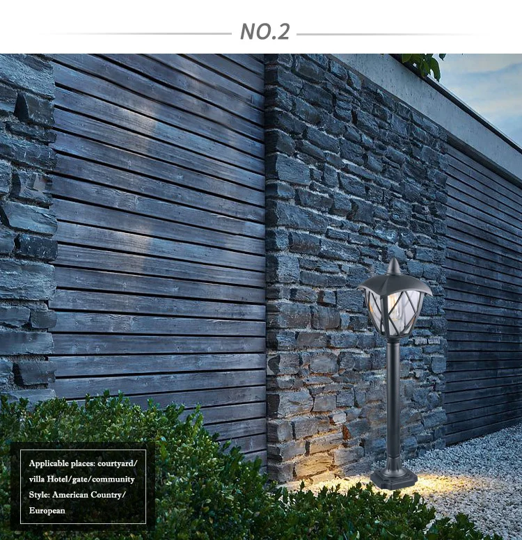 Hot Sale Newest Outdoor Decorative Fixture Pillar Lights For Garden Gate