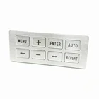 Oem 8 key small stainless steel metal keypad mechanical kiosk keyboard