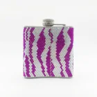 Drinking Part Stainless Steel 18/8 Custom Jewelry Diamond Whiskey Flask Liquor For Women