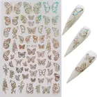 Nail Wraps Popular Special Pattern Nail Stickers Custom Nail Wraps 3d Art Butterfly Designers Nail Stickers