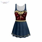 Super hero Wonder Woman Halloween cosplay costume sexy dress
