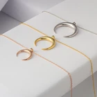 Unique Jewelry 10k Yellow Gold Paved Coat Moon Pendant Necklace Personalized Jewelry For Girls