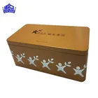 Metal Rectangle Shape Air Tight Tin Box for Gift Packing With Plug Lid