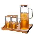 1600 ML Water Pot Teapot Kettle Glass Jug Coffee Pot Juice Container Large Capacity Cold Water