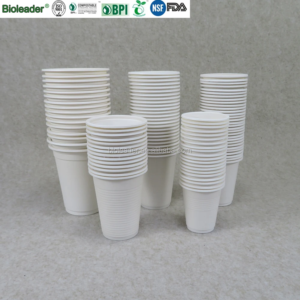 Biodegradable Disposable Wholesale Cornstarch Plastic Cups
