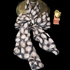 Hot Sale Digital Print Square 100% Pure Silk Chiffon Long Scarf