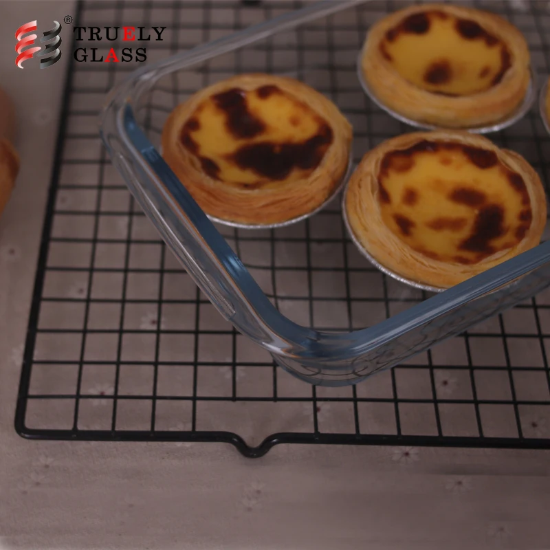 high borosilicate glass tray
