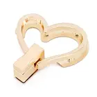 High end handbag accessories zinc alloy custom size metal bag lock lock parts