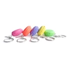 Custom 3D Metal Craft Macaron Pvc Branded Bag Key Chain
