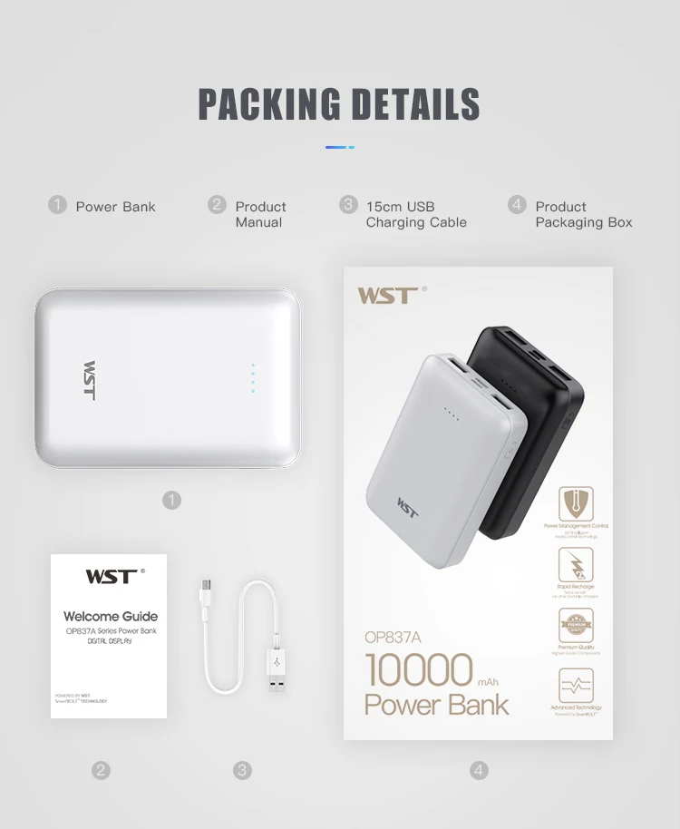 Corporate gifts 2019 mini powerbank micro usb & type c input 10000 mah power bank for all smart phone - ANKUX.COM