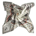 Luxury High Quality Soft Smooth Man Women Fashion Printed 100% Silk Scarf