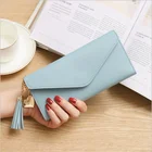 2019 fashion long women PU leather wallet ladies purse woman clutch wallet for women