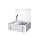 New New Product Wall Kitchen Hanging Hand Knee Operated Stainless Steel Washing Sink With Tap