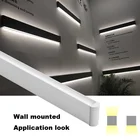 ウォールランプの上下ledリニアライト2285、20w 40w 60w 80w、リンク可能、調光可能ce rohsが証明されました