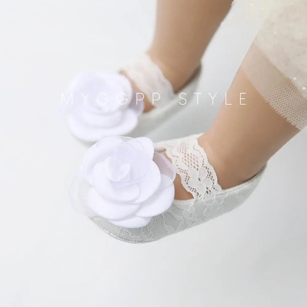 Floret Classic Baby Shoes Soft Soled Antiskid Walking Shoes with Headband factory
