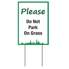 silk screen printing coroplast sign with H stake