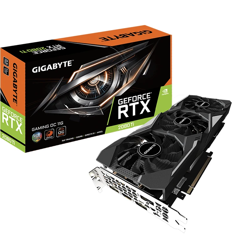 nvidia gigabyte geforce rtx2080ti gaming oc 11g with 11gb gddr6