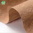 Natural cork material synthetic PU leather ready to ship fabric for shoes bags mats cases