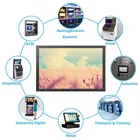 Supply 15 inch widescreen LCD cctv industrial grade monitor with 12v DC