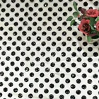Fancy Shinny Glitter Flock Dot Mesh Fabric