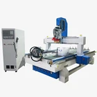Auto 3d Wood 1325 Cnc Router Vacuum Table With Linear Tool Changer