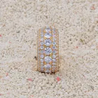 Grade Ring Ring Rings Men's High Grade Sterling Silver Ring Hip Hop Zircon S925 Sterling Silver Ring