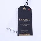 Cheap Custom Design Printing Name Logo 400GSM Paper Clothing Garment Hang Tag String