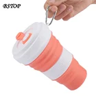 Coffee Cup 9 Years Factory Direct Silicone Green Folding Portable Coffee Drinking Cup