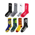 wholesale socken calcetines oem design custom logo mens socks women crew white black cotton bamboo sport socks for man socken