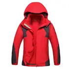 Flygaga 2019 fashion red and green windproof hooded sports down jackets for women