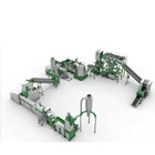 pp pe waste plastic bags film recycling machine shredder shredding Recycle+Washing+Line
