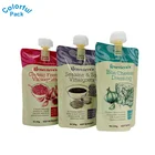 custom printed plastic spout pouch for fruit juice/jelly/food packaging for sale