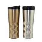 New diamond vacuum insulation travel mug stainless steel tumbler metal coffee cup
