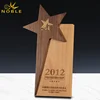 New design Cheap Wholesale Star Trophy Award Wooden Base Trophy