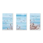 Oil Painting Abstract Ocean Frame Canvas Wall Art