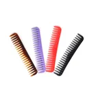 Hot selling unbreakable curved plastic hair comb used hotel travel and home