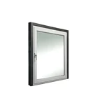 10 Year Warranty Double Glass Aluminum Tilt Turn Window With Blinds In