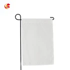 Wholesale custom diy 12X18 inches Stock 100% Polyester black Blank Garden Flags