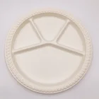 Disposable food container plate biodegradable bagasse package
